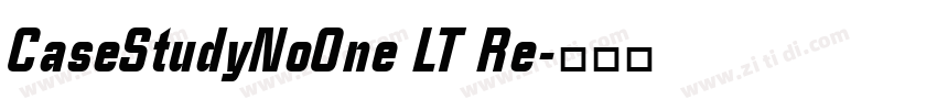 CaseStudyNoOne LT Re字体转换